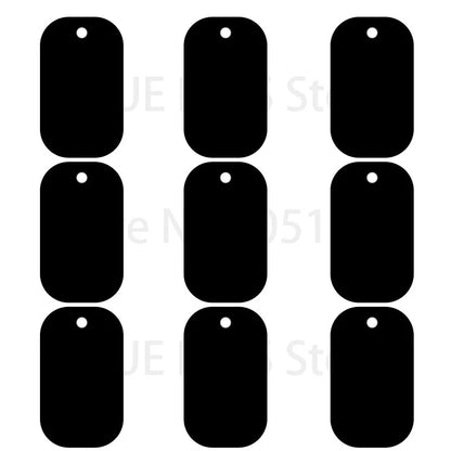 100Pcs Dog Tag Military Pet Id Tags Aluminum Name Pendant Blank Dog Tags Personalized Customized Dog Tag