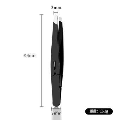 High-Quality Eyebrow Tweezer Colorful Hair Beauty Fine Hairs Puller Stainless Steel Slanted Eye Brow Clips Removal Makeup Tools
