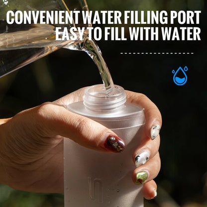 WRELS Folding Collapsible Water Bottle Running Water Bottle Soft Flask TPU BPA-Free Camping Hiking Travel Folding Water Bottle