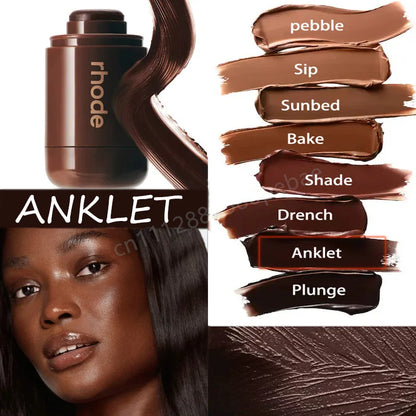 Rhodeskin Contour Stick Waterproof Bronzer Natural Finish Nose & Jawline Contouring Pocket Gift for Women Daily Party Makeup