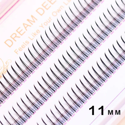 Brown Lashes A Type False Eyelashes 8-12mm Fake Lashes Natural Fairy Lash Korean Makeup Strand Eyelash Cluster Eye Lashes