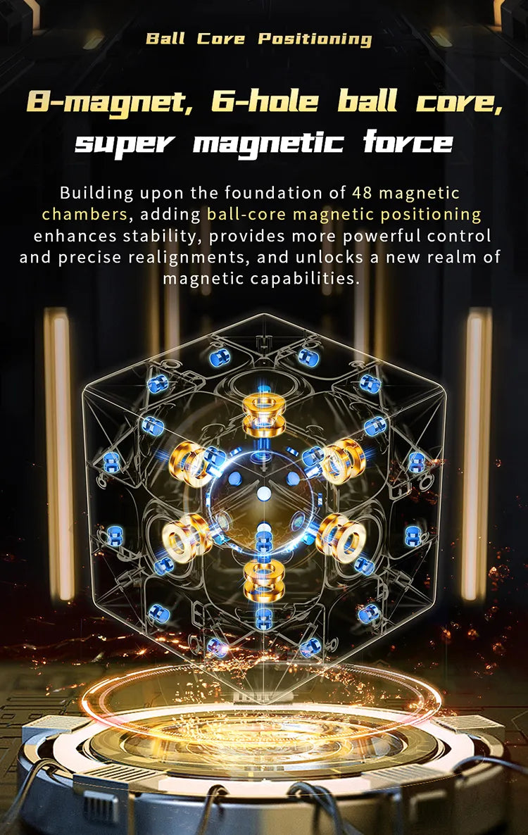 [CubeFun] MoYu RS3M V5 3x3x3 Magnetic Magic Cube Ball Core Professional Cubo Magic Speed 3x3 Cube RS3M Moyu Cubing Puzzle Toys