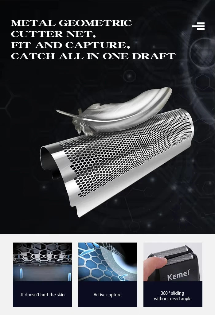 Kemei Professional Electric Hair Clippers USB Rechargeable Barber Trimmer Men's Electric Shaver Clippers KM-2299 KM-1102 Kit