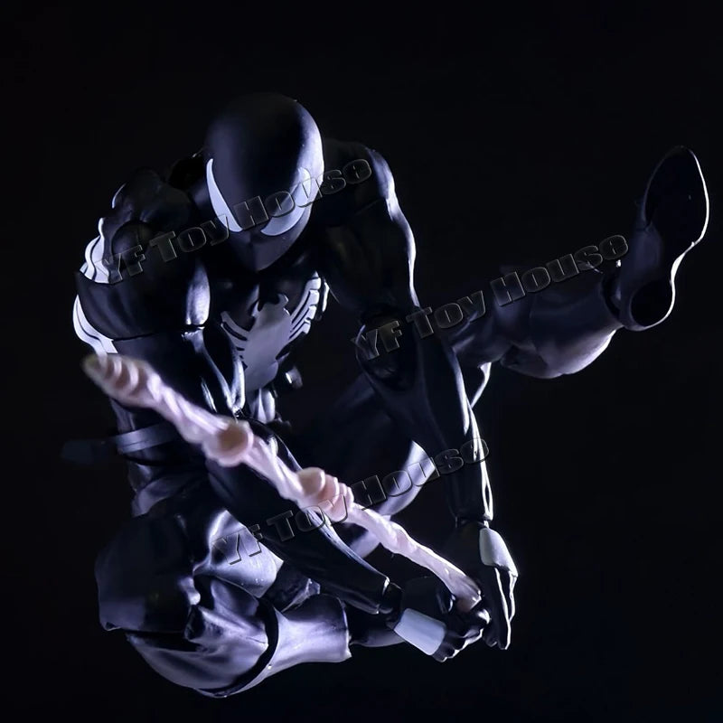 Mess Toys Genuine Facftory Figure Black Suit Neighbor Symbiote Scarlet Spider Kaine Parker Black Red Spider Action Figure Toys