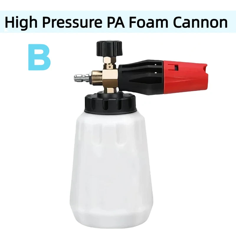 High Pressure PA Foam Cannon  Adjustable Foam sprayer Snow Foam Gun Car Washing Accessories Cleaning Kit for Pressure Washers