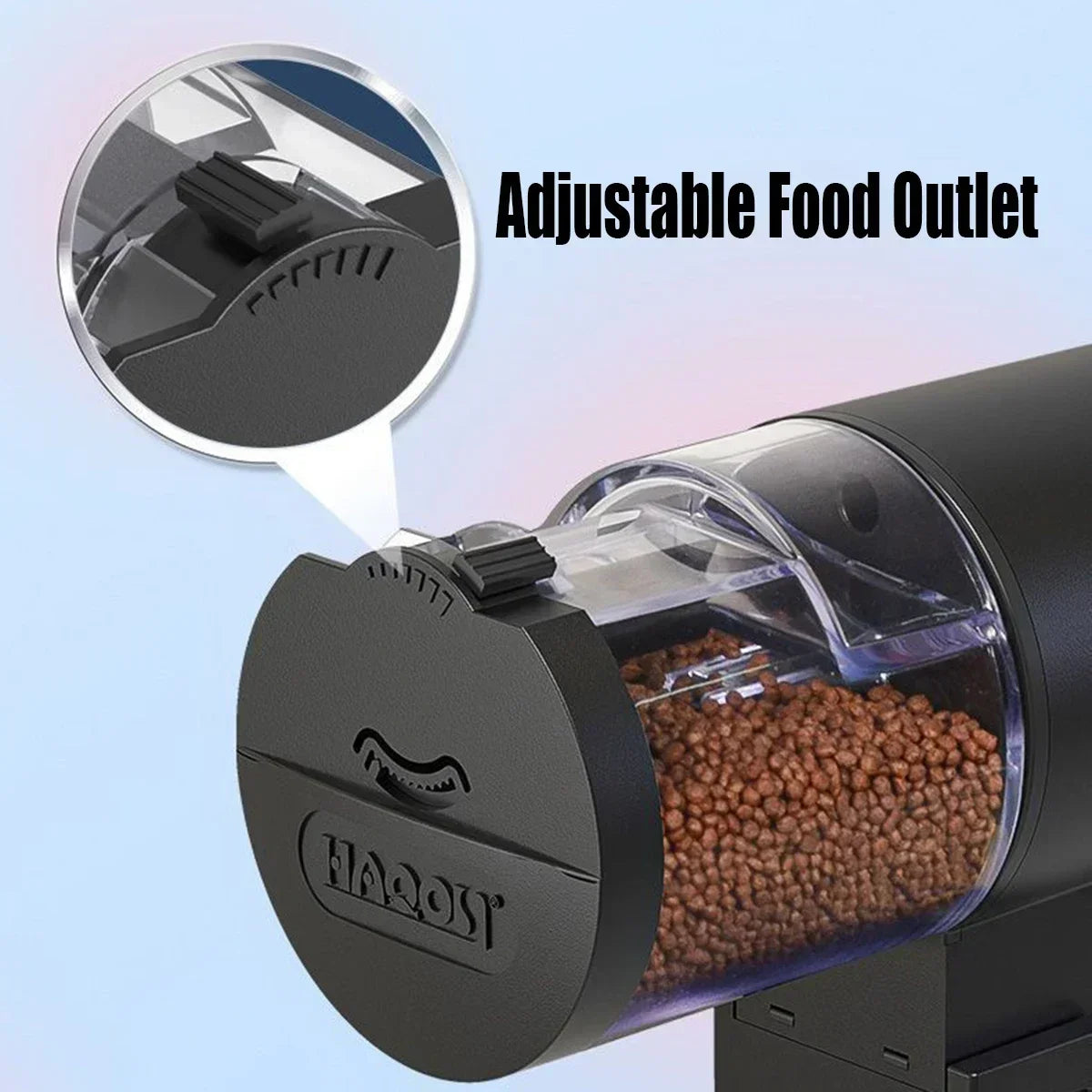 100ml Digital Automatic Fish Feeder Programmable Aquarium Food Dispenser with Timer IP66 Waterproof for Pond Turtle Tanks