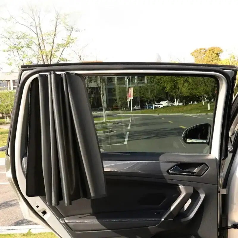 2Pcs Car Side Window Sun Shade Magnet Privacy Curtains UV Reflection Anti Glare UV Block Sunshade for Front/Back Window