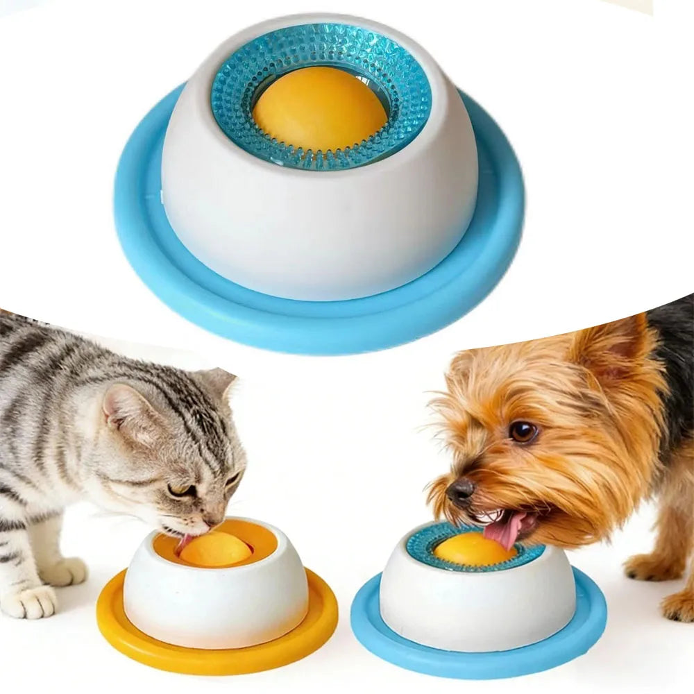 1Pcs Pet Slow Feeder Interactive Dogs Cats Lick Mat Yogurt Licking Plate For Healthy Eating Food Crate