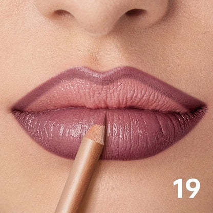 Matte Lip Liner Pencil Nude, Long-Lasting Waterproof, Smudge-Proof, Precise Outline, Smooth Creamy Formula