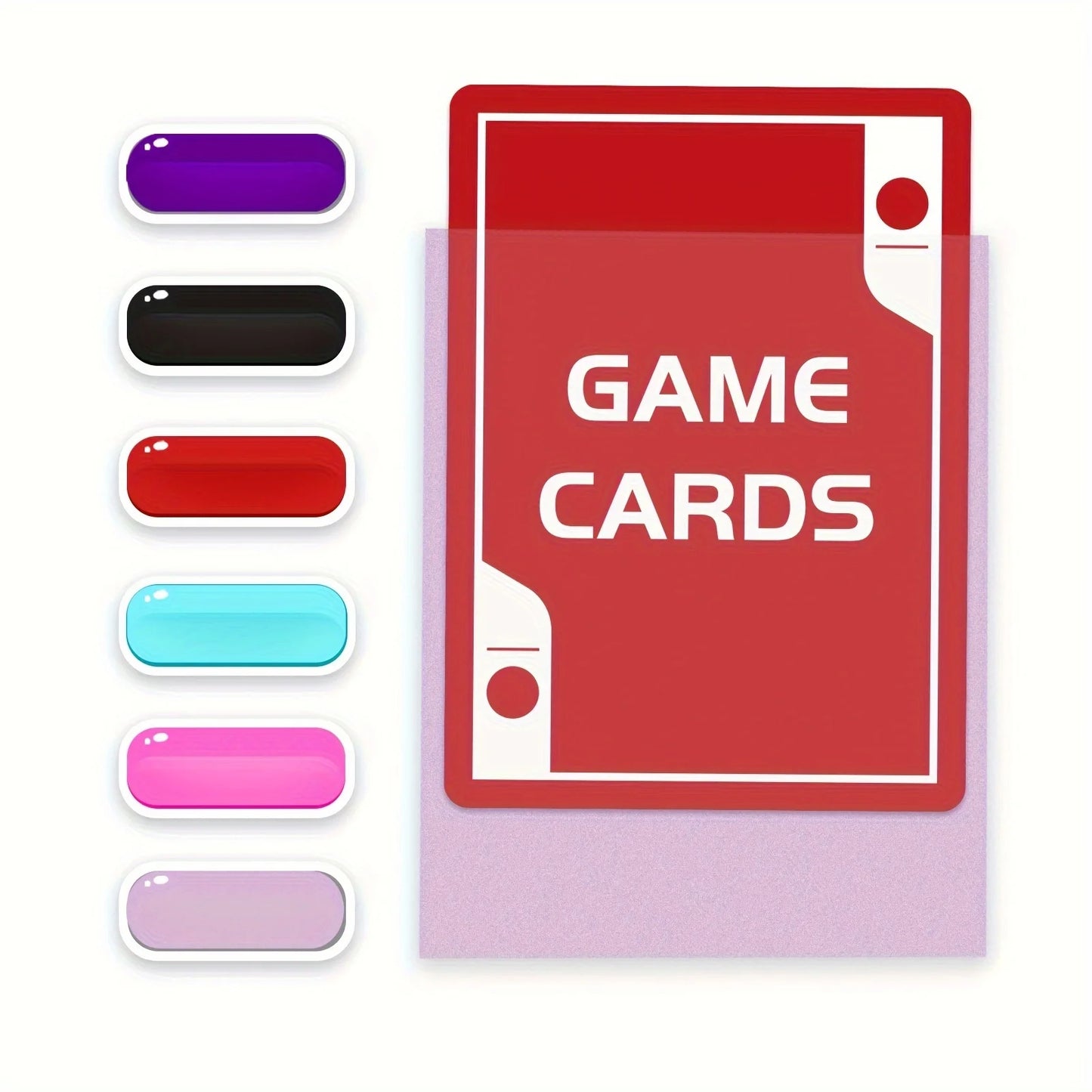 100Pcs Card Sleeves for TCG,Matte Card Sleeves for Standard Sized Trading Cards,Compatible with Magic Yugio and CCG Cards 6691