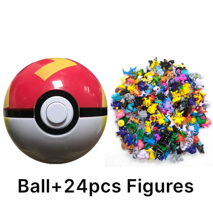 аниме фигурки Toys 7Cm Elf Ball 2-3cm Anime Action PokeBall Figures Monster Toy Model Dolls Children Christmas Gift