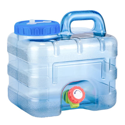 7.5/10/15L Drinking Water Container with Spigot Leakproof Camping Water Tank Large Capacity Water Storage Carrier for Hiking Car