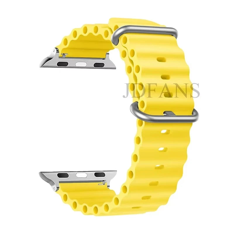 Strap For Apple watch ultra band 49mm 44mm 45mm 41mm 40mm 38mm 44 45 mm 1:1 Original Ocean belt iWatch series 9 10 8 7 se bands