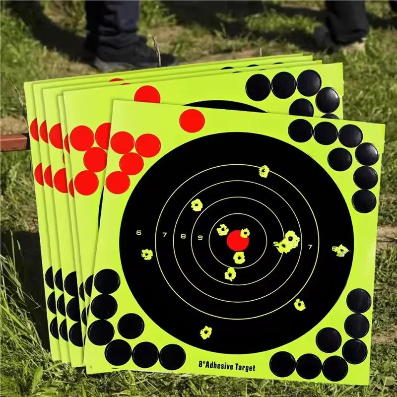 10/20/30/50PCS Splatter Target Stickers High Visibility Reactive Adhesive Paper Targets for Shooting Hunting Training Practice