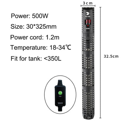Aquarium Submersible Heater Fish Tank Water Heating Rod Constant Aquarium Thermostat Temperature Control 220V 50-500w EU Adapter