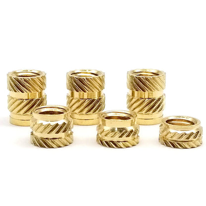 HZYUEGOU M1 M1.2 M1.4 M1.6 M2 M2.5 M3 M4 M5 M6 Hot Melt Heat Injection Molding 3D Print Brass Copper Embed Knurled Insert Nut