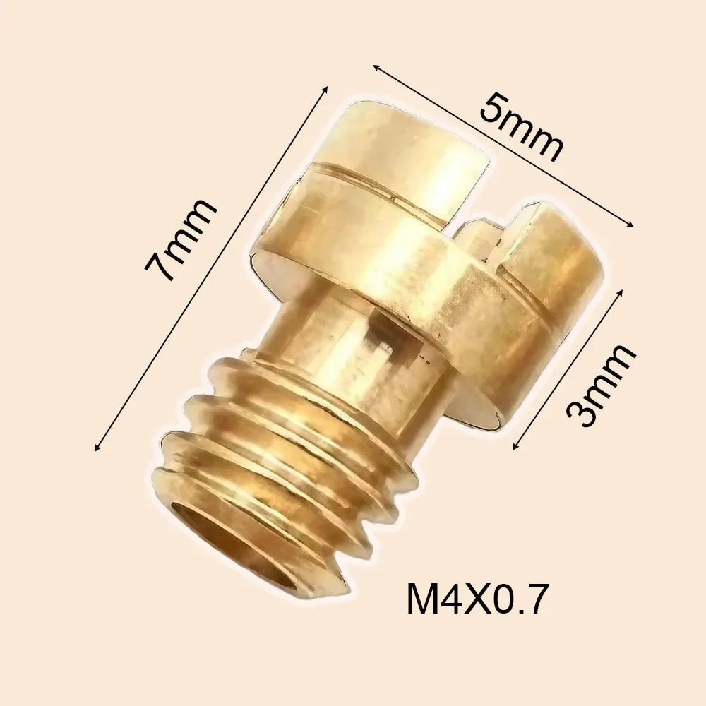 10pcs Carburetor Main Jets M4 for GY6 50cc 139QMB Motorcycle Scooter Mikuni Keihin Carburetor PZ19 Size from 30 to 145