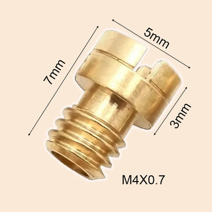 10pcs Carburetor Main Jets M4 for GY6 50cc 139QMB Motorcycle Scooter Mikuni Keihin Carburetor PZ19 Size from 30 to 145