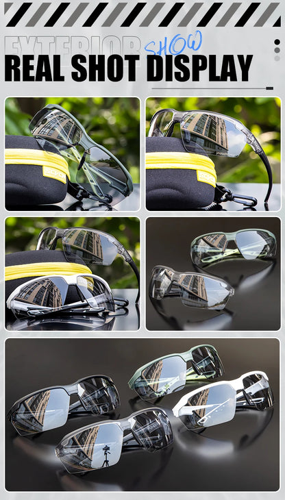 SCVCN Photochromic Cycling Glasses UV400 Outdoor Sports Running Glasses Men MTB Cycling Sunglasses Women Road Bike Glasses