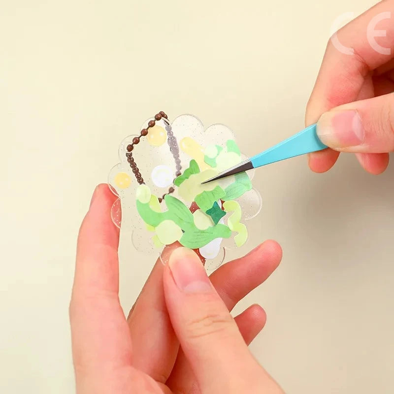 2pcs Tweezers Creative Macaroon Color Clip for DIY Decroative Journal Diary Scrapbook Sticker Tool Back To School Student Supply