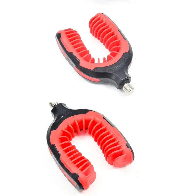 BRAVMACK Fishing Rod Holder Rest Gripper Head Thread Prevent Slipping Tackle Fishing Gripper Rest for Rod