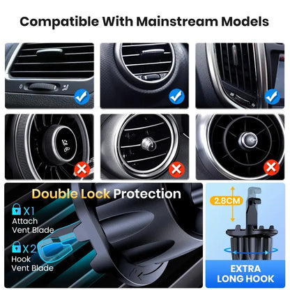 TOPK Magnetic Car Phone Holder,Upgraded N52 Super Strong Magnetic Cell Phone Mount for Car Air Vent Compatible with All Phones