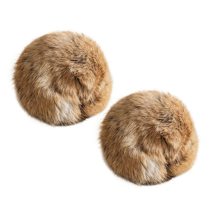 1/2/3/6pcs Rabbit Fur Ball Interactive Cat Toy Pet Product Containing Catnip Toy Ball Chasing Plush Toy Ball Cat Accessories 8cm