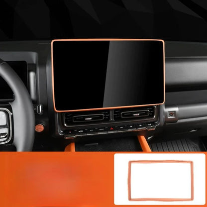For HAVAL H9 2024 2025 Car Central Control Navigation Screen Display Protective Cover Silicone Frame Auto Accessories
