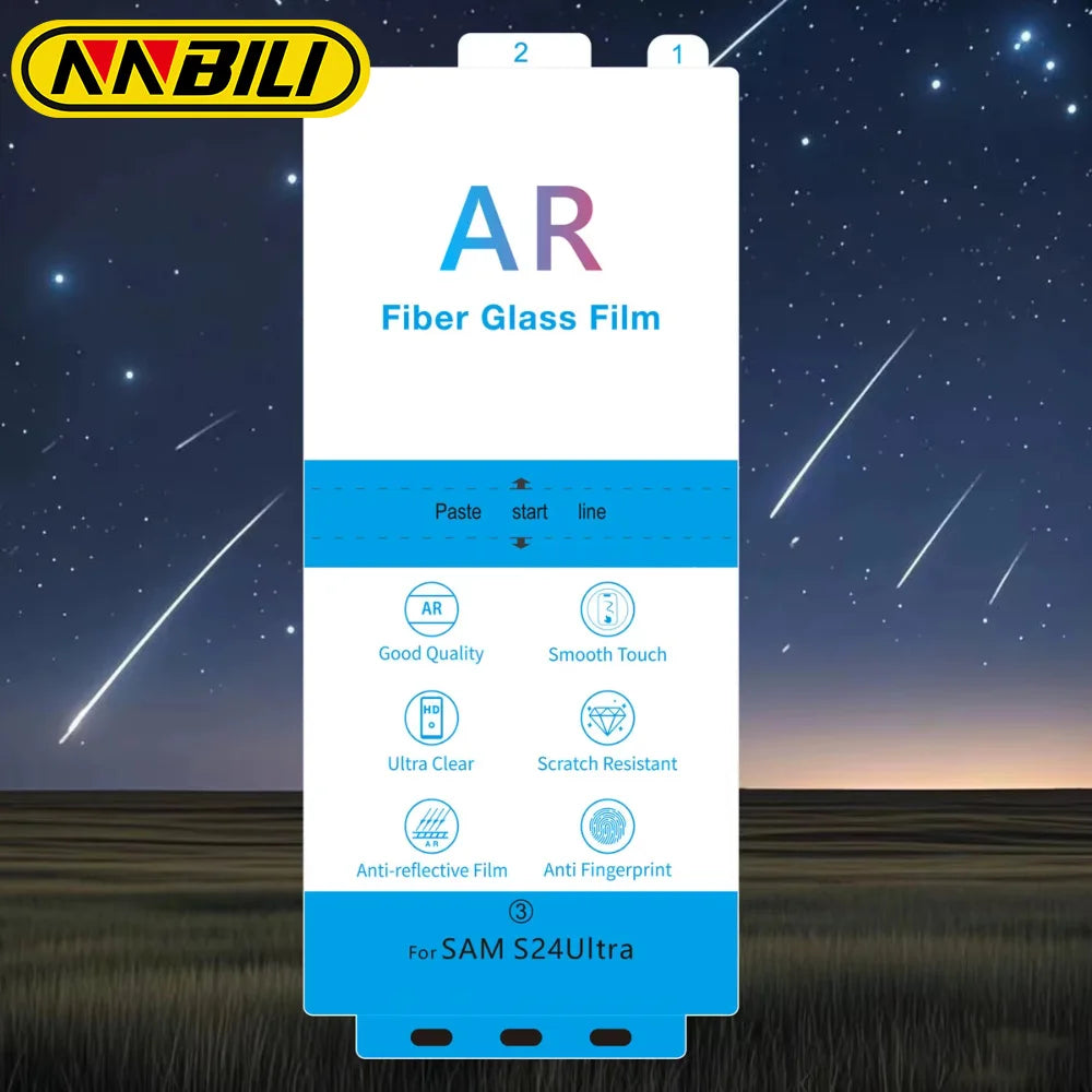 NNBILI 1-2Pcs HD Anti-Reflecting Film for Samsung Galaxy S26 Ultra S25 S24 Ultra Anti Glare Screen Protector AR Fiber Film