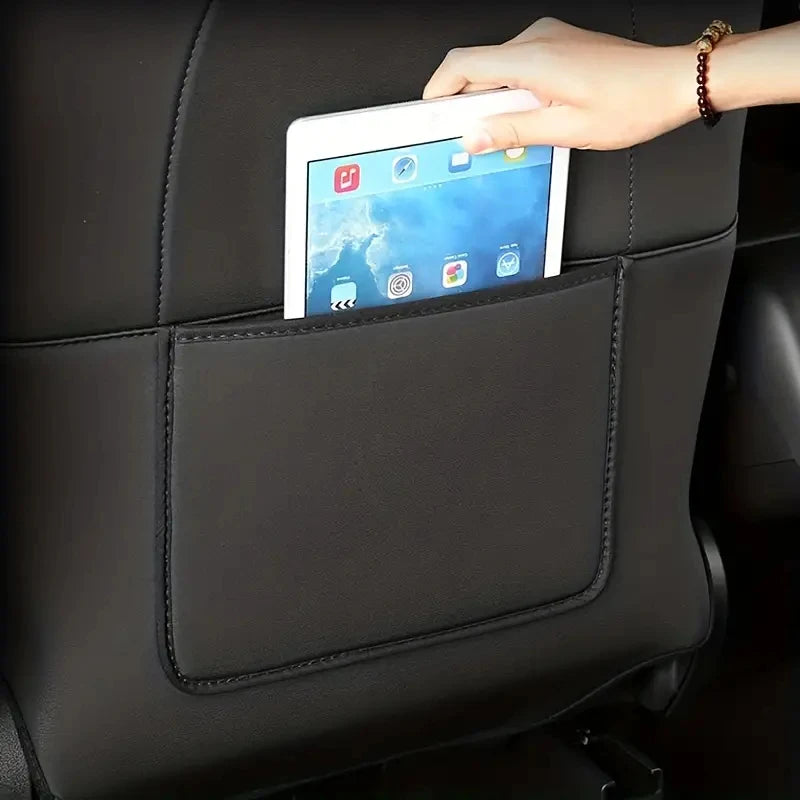 Car Seat Anti Kick Pad For Tesla Model Y Juniper Leather Full Surround Seat Back Anti Scratch Protector Car Interior Accessories