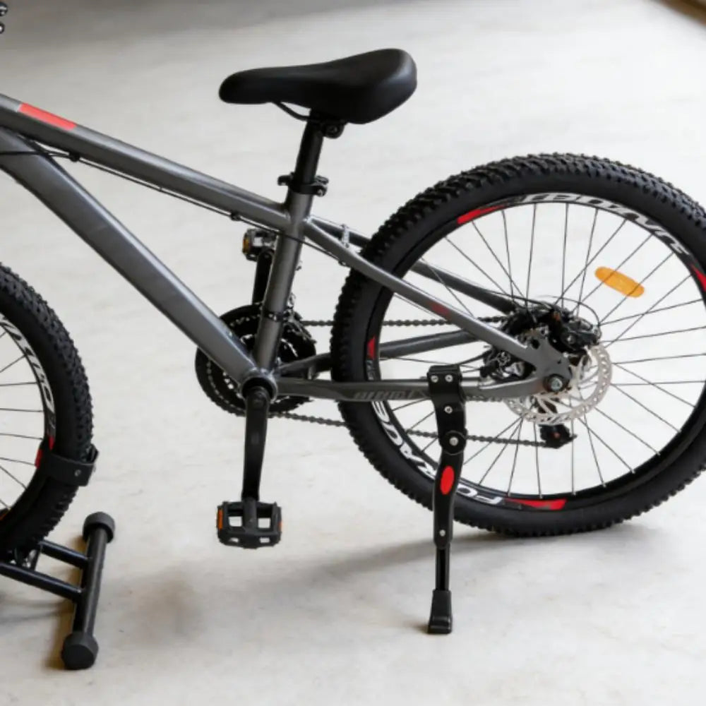 Adjustable Bicycle Kickstand for 22-26 Inch Mountain Bike Side Support Parking Rack Compatible with 24 Inch Wheels