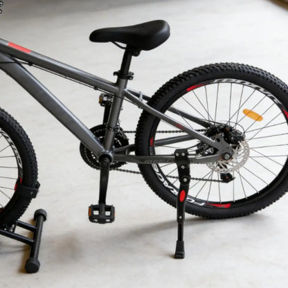 Adjustable Bicycle Kickstand for 22-26 Inch Mountain Bike Side Support Parking Rack Compatible with 24 Inch Wheels
