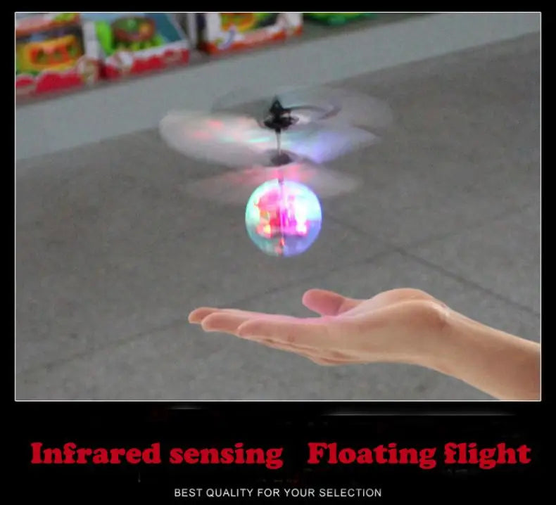 Led Light Luminous Flying Ball Toys Electric Float Flight Balls Electronic Infrared Induction Aircraft Helicopter for Kids Gift