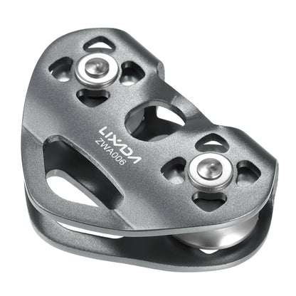 Lixada 30kN Cable Trolley Pulley with Ball Bearing Climbing Caving Aloft Work Rescue