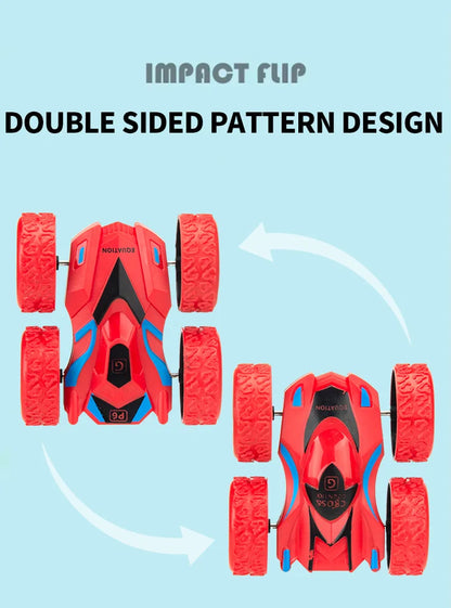 4pcs/2pcs/1pc double-sided inertia stunt rolling toy car - high playability, double-sided playability