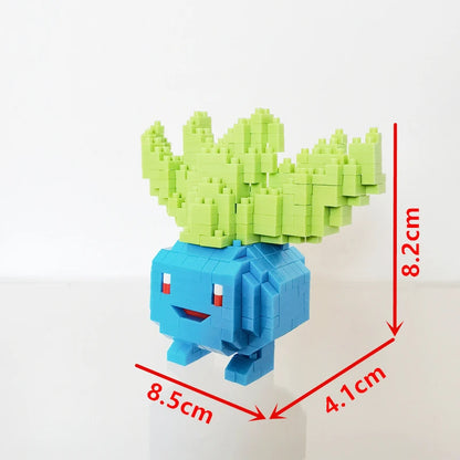 75 Style Building Blocks Assembly Anime Picachu Charizard Doll Blastoise Bulbasaur Gengar Bricks Figures Toy for Kid Gift
