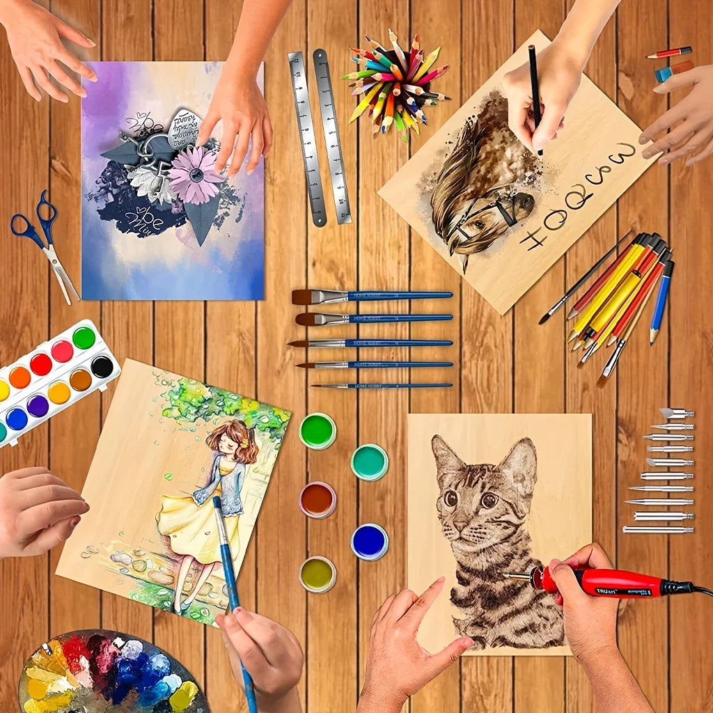 4/8/12/24/48 pieces of wood for crafts - 20*30 cm - 2 mm thick plywood with smooth surface - laser cut square panels