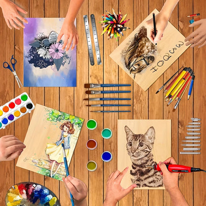 4/8/12/24/48 pieces of wood for crafts - 20*30 cm - 2 mm thick plywood with smooth surface - laser cut square panels