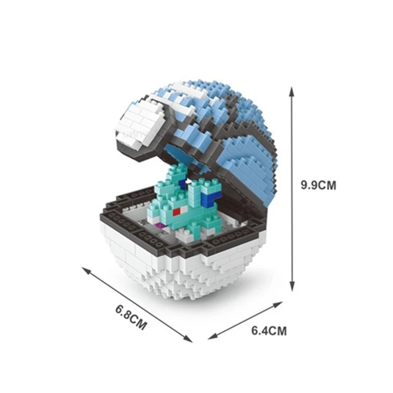 75 Style Building Blocks Assembly Anime Picachu Charizard Doll Blastoise Bulbasaur Gengar Bricks Figures Toy for Kid Gift
