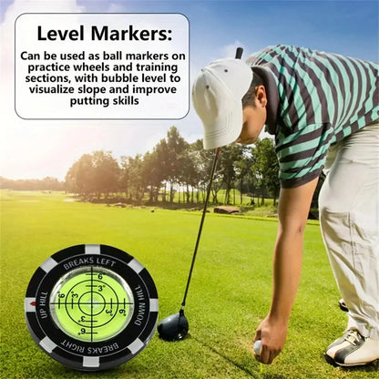 Golf Putt Ball Marker High Precision Round Green Reader Golfing Putting Aid Slope Reader 1PC