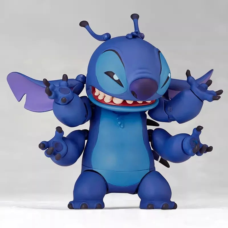 2025 New Kaiyodo Stitch Action Figure Revoltech Stitch Figurine Joint Mobile Model Toys Ko Version Collection Children Gifts