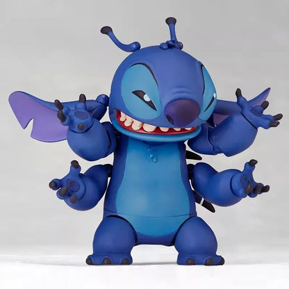 2025 New Kaiyodo Stitch Action Figure Revoltech Stitch Figurine Joint Mobile Model Toys Ko Version Collection Children Gifts