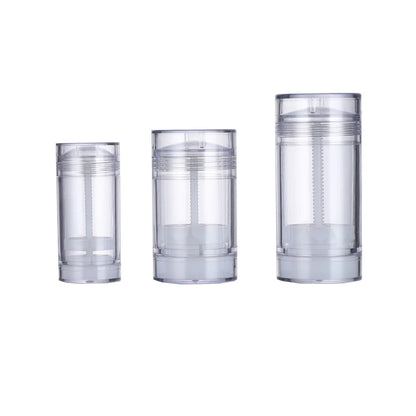 15/30/50/75g Deodorant Tube Handmade Round Twist Up Bottom Filling Empty Blush Stick Filling Stick Deodorant Container Travel