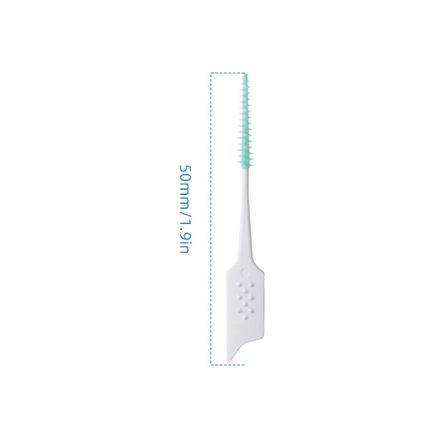 150Pcs/box Interdental Brush Soft Rubber Teeth Cleaning Tools Dental Cleaning Between Teeth Toothbrush Oral Hygiene Care Tools-