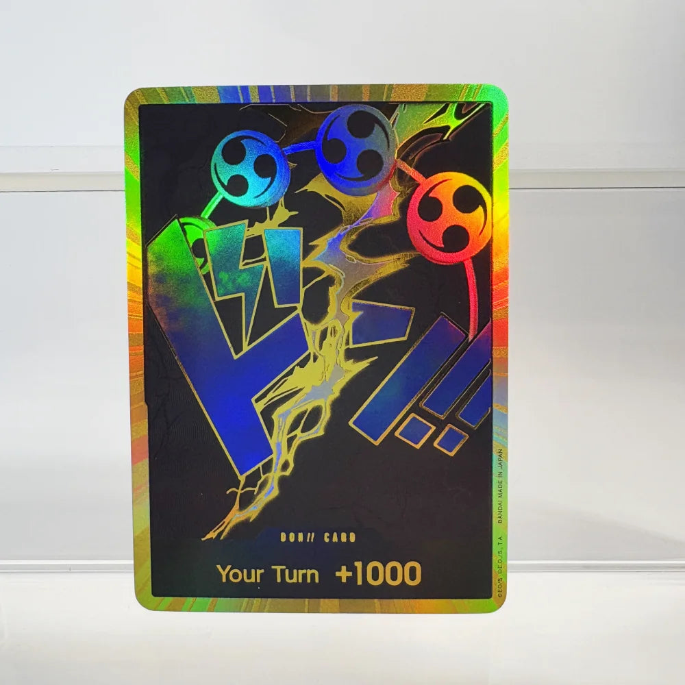 1PCS/30Pcs One Piece TCG GOLD DON!! Anime Collection Cards PRB-01 Foil English SUPER PARALLEL FOIL NM Refraction The Gift