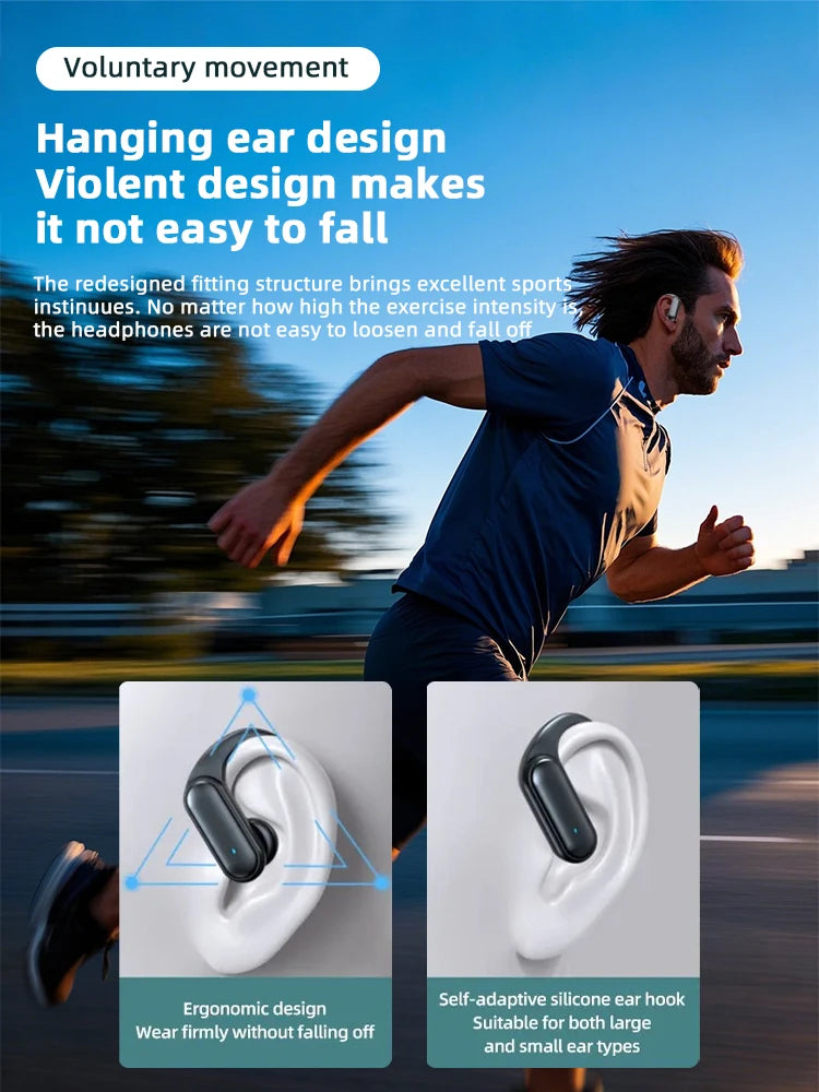 Wireless Bluetooth A520 Headset HD Sound Quality Stereo Universal Headset Touch Light Mini High Quality Earplugs Anti-Sweat