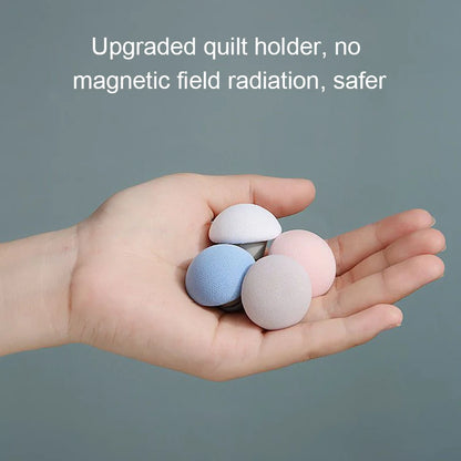 Mushroom Quilt Holder Macaron Non-slip Quilt Blanket Clip One Key To Unlock Blankets Cover Fastener Clip Holder Bed Sheet