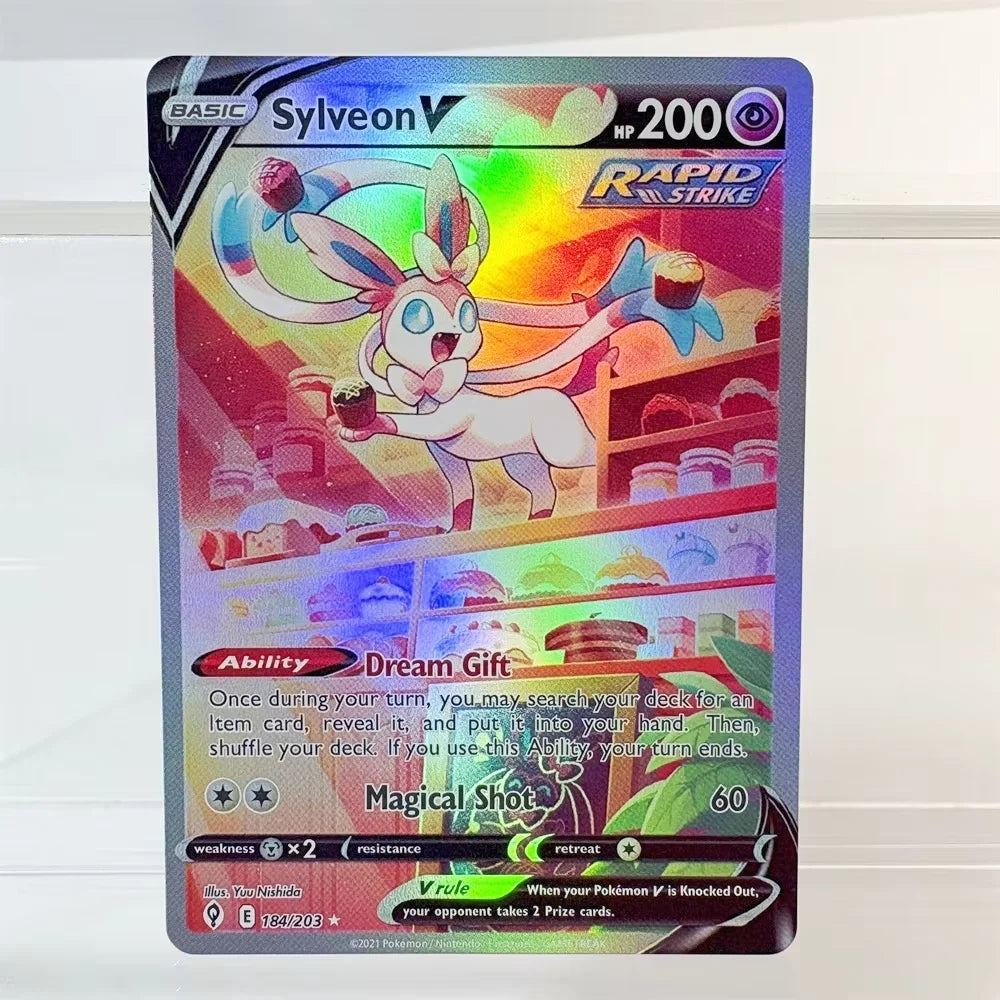 PKM High Quality Holo Proxy Cards Charizard Entei Leafeon Sylveon Sword & Shield Foil Cards PTCG PROXY The Best Gift at a Party