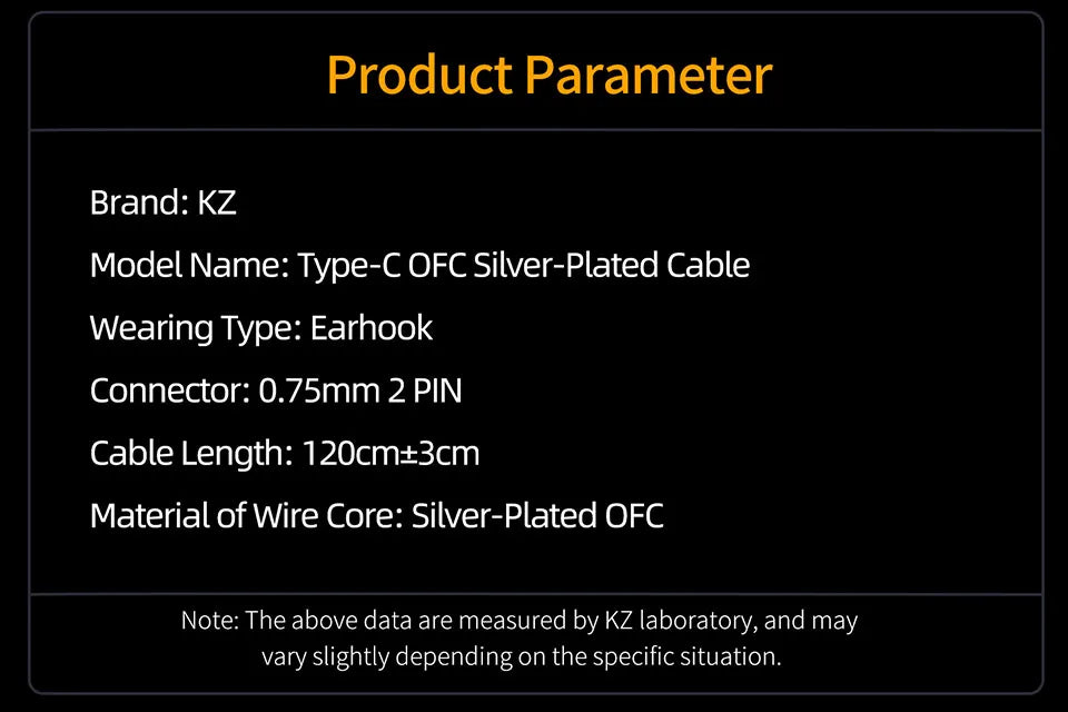 KZ Earphones Cable OFC Silver Plated Upgrade Cable Wire Type-c 2PIN Cables Microphone Optional