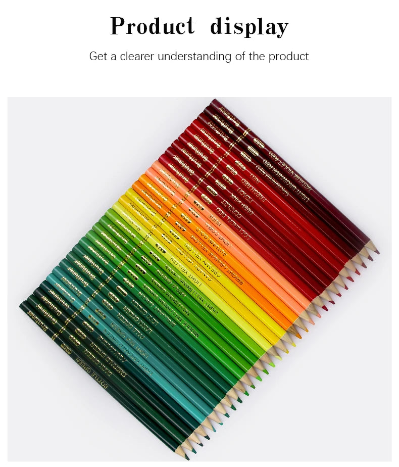 Brutfuner 48/72/120/150/160/180Colors Pencils Professional Oil Wood Soft Watercolor Pencil For School Draw Sketch Art Supplies